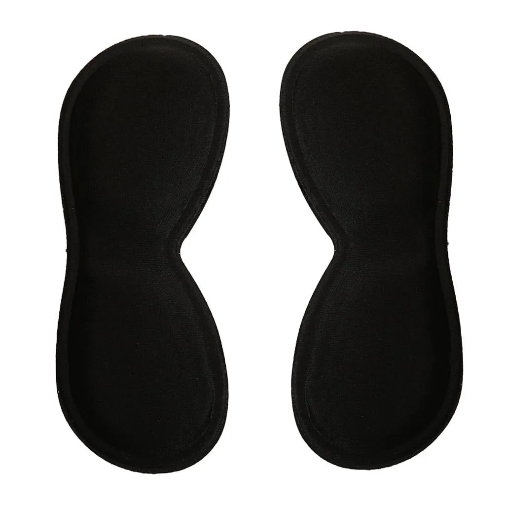 1 Pair Self Adhesive Sponge Heel Grip Back Liner Shoe Insole Pad Foot Care Protector Black