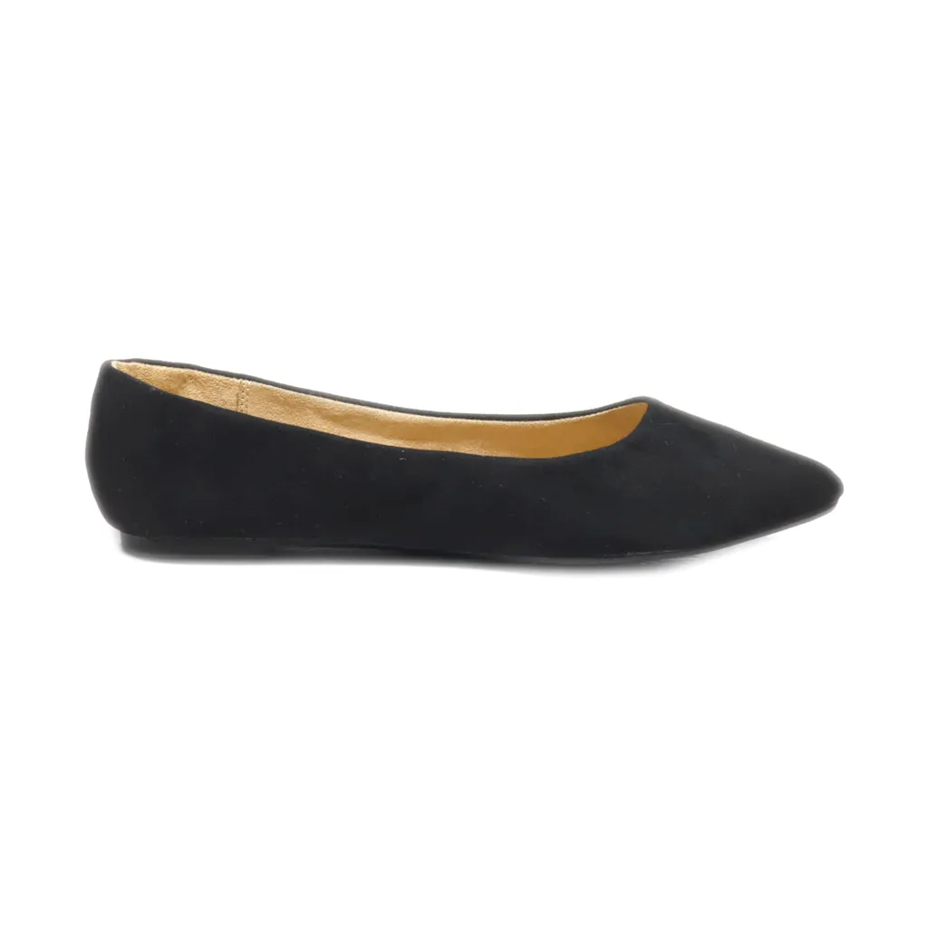 A New Day Ballerinas Fabric Black Colour For Women