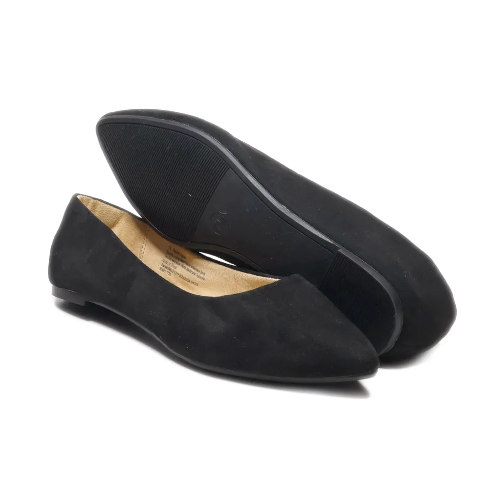 A New Day Ballerinas Fabric Black Colour For Women