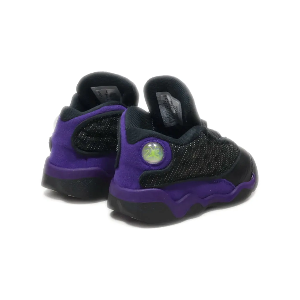 Air Jordan 13 Retro Sport Shoes Fabric Black Colour For Kids