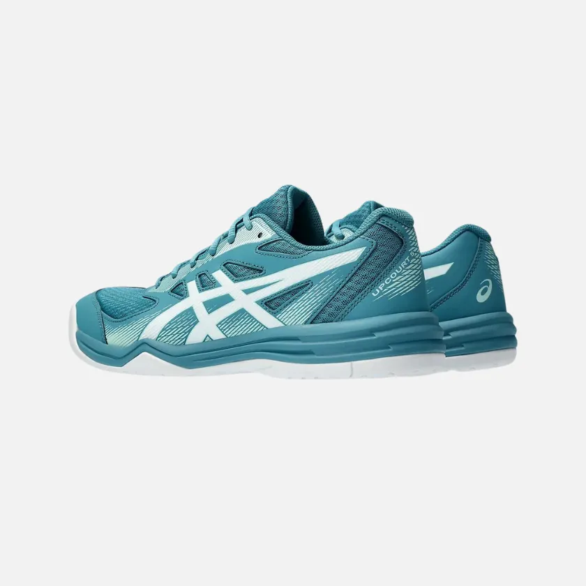 Asics UPCOURT 5 Men's Badminton Shoes -Blue Teal/White