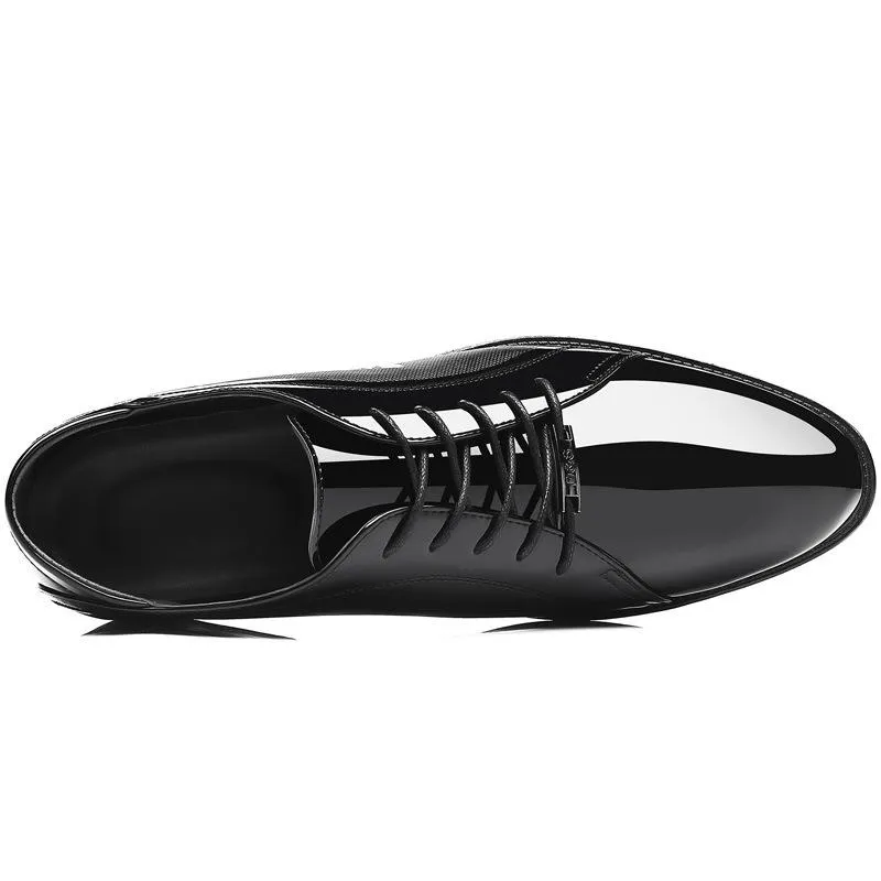 Autumn black casual men's business dress versatile leather shoes