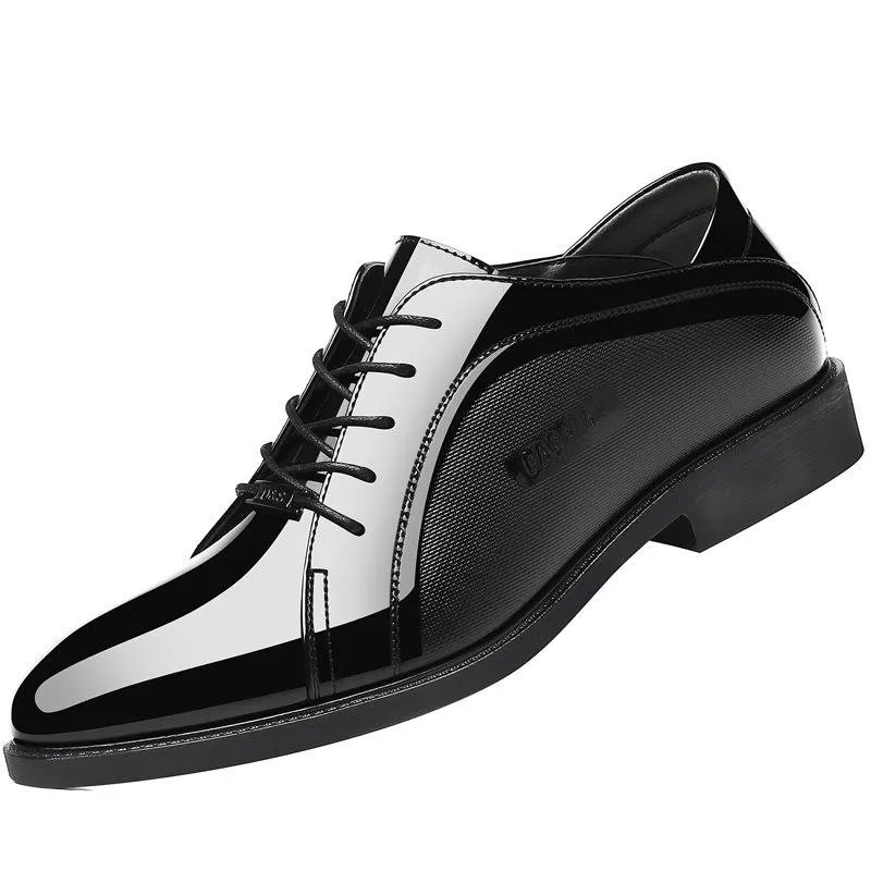 Autumn black casual men's business dress versatile leather shoes