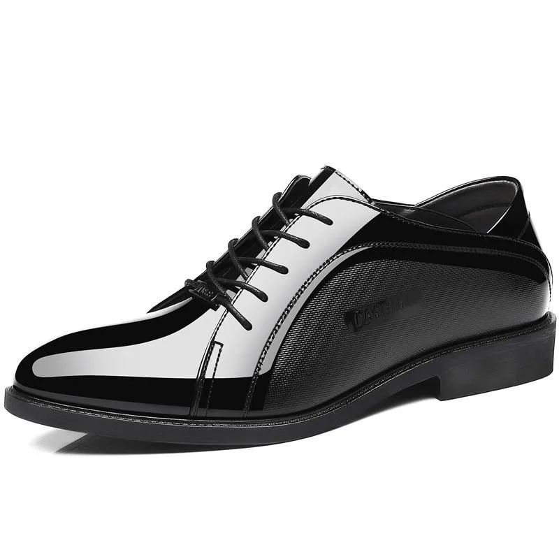 Autumn black casual men's business dress versatile leather shoes