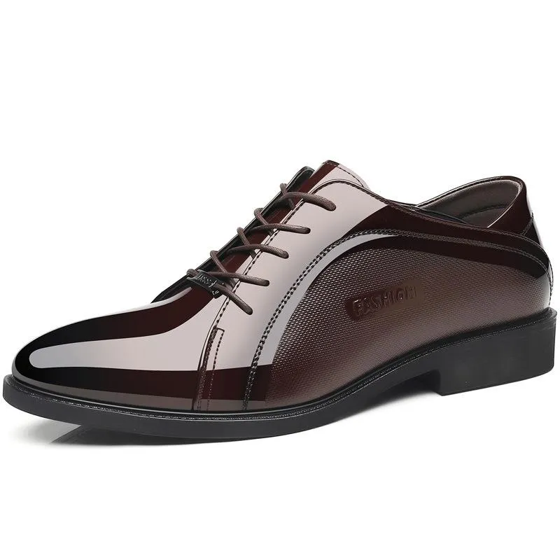 Autumn black casual men's business dress versatile leather shoes