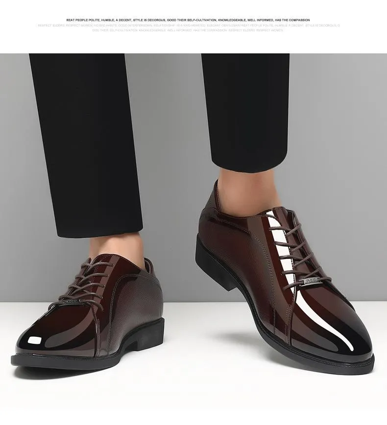 Autumn black casual men's business dress versatile leather shoes