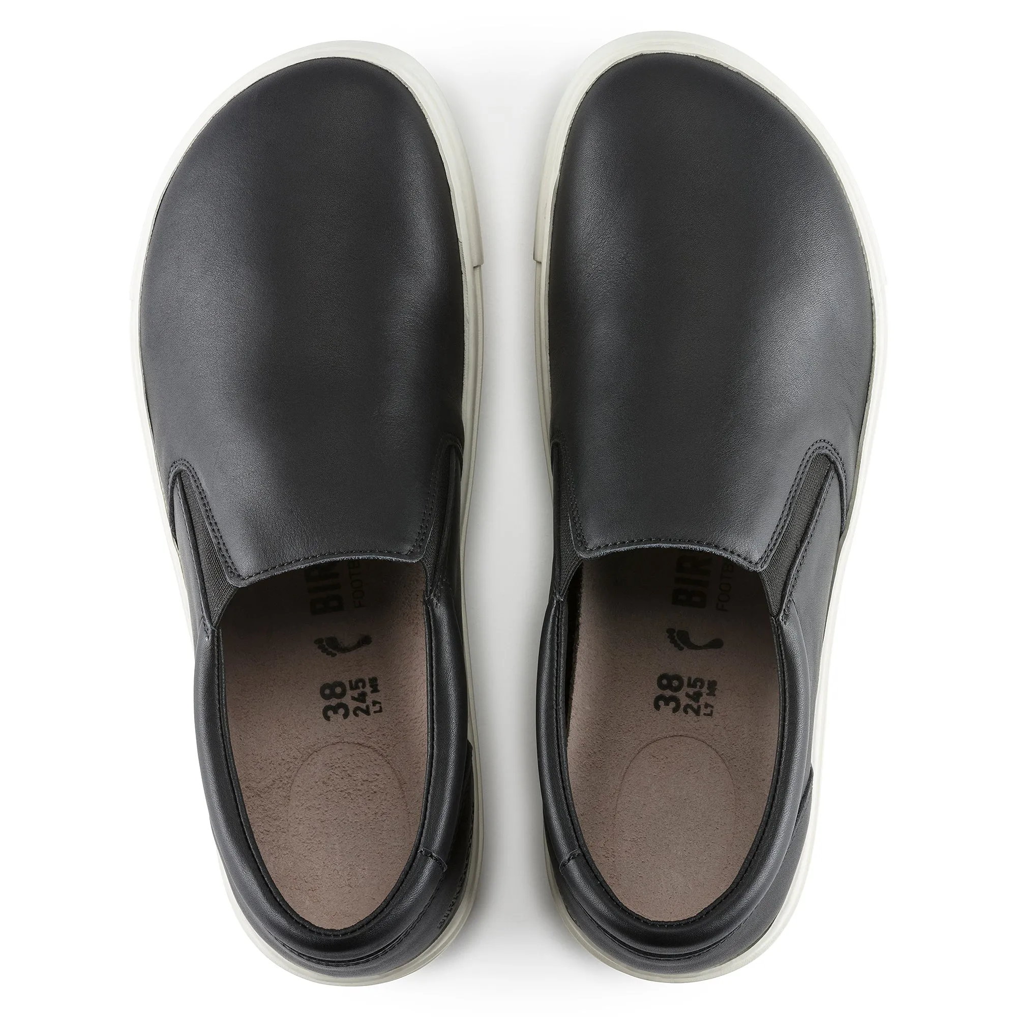 Birkenstock Oswego Leather Color: Black (REULAR/WIDE WIDTH)