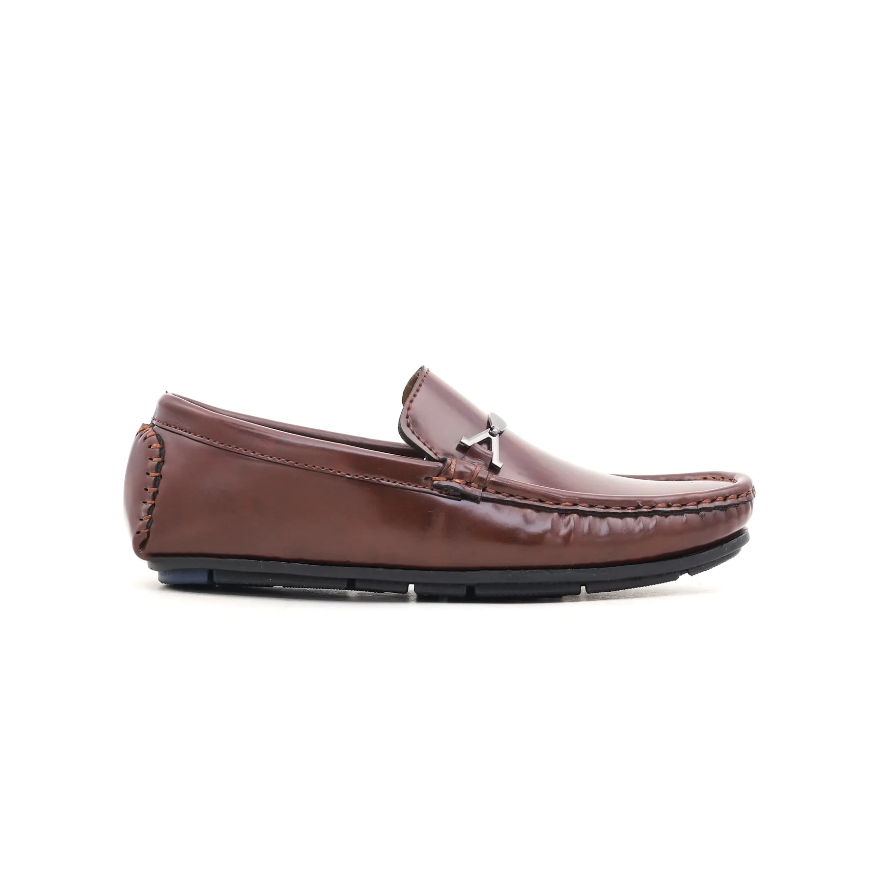 Boys Brown Formal Moccasin KD0330