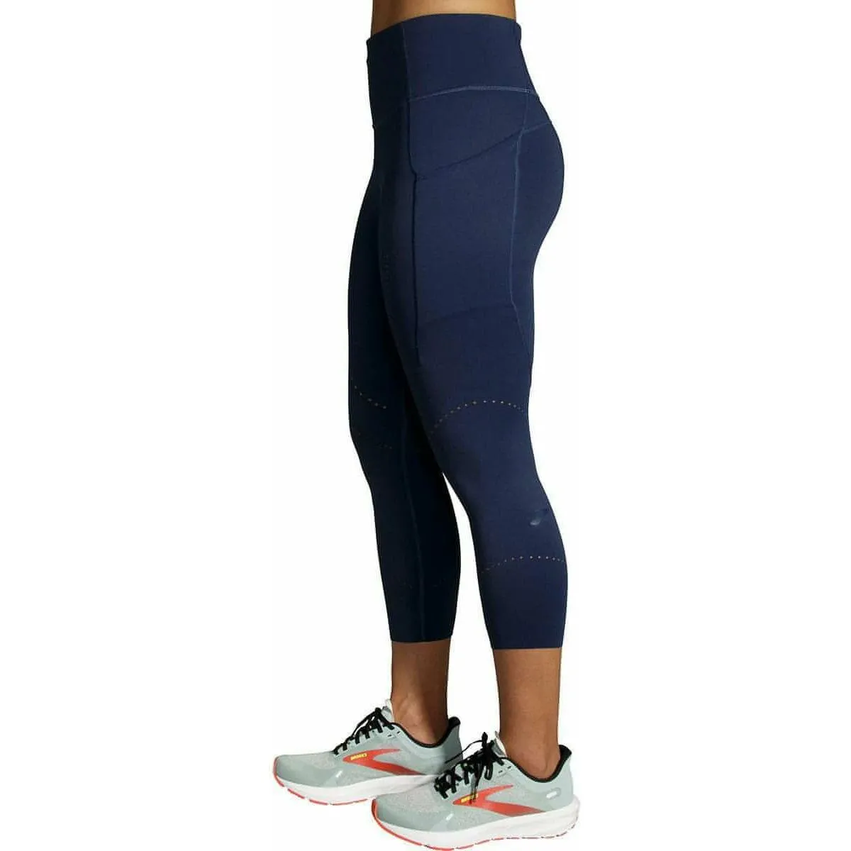 Brooks Method 3/4 Capri Womens Running Tights - Navy