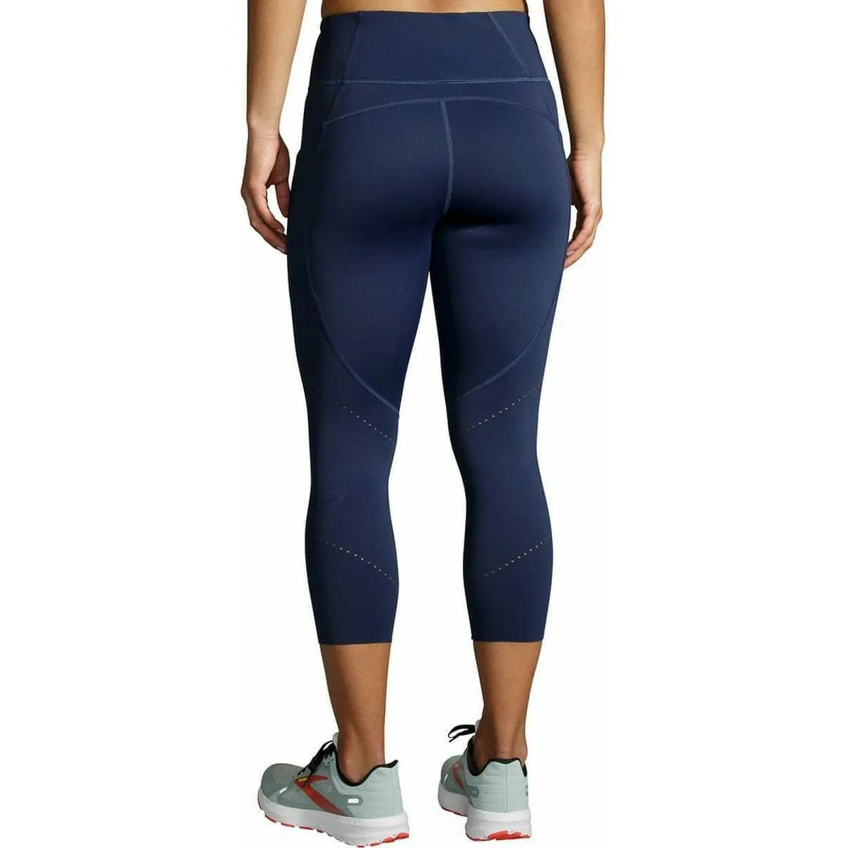 Brooks Method 3/4 Capri Womens Running Tights - Navy