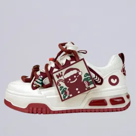 Christmas Edition Gingerbread Man Chunky Casual Sneakers - Women's