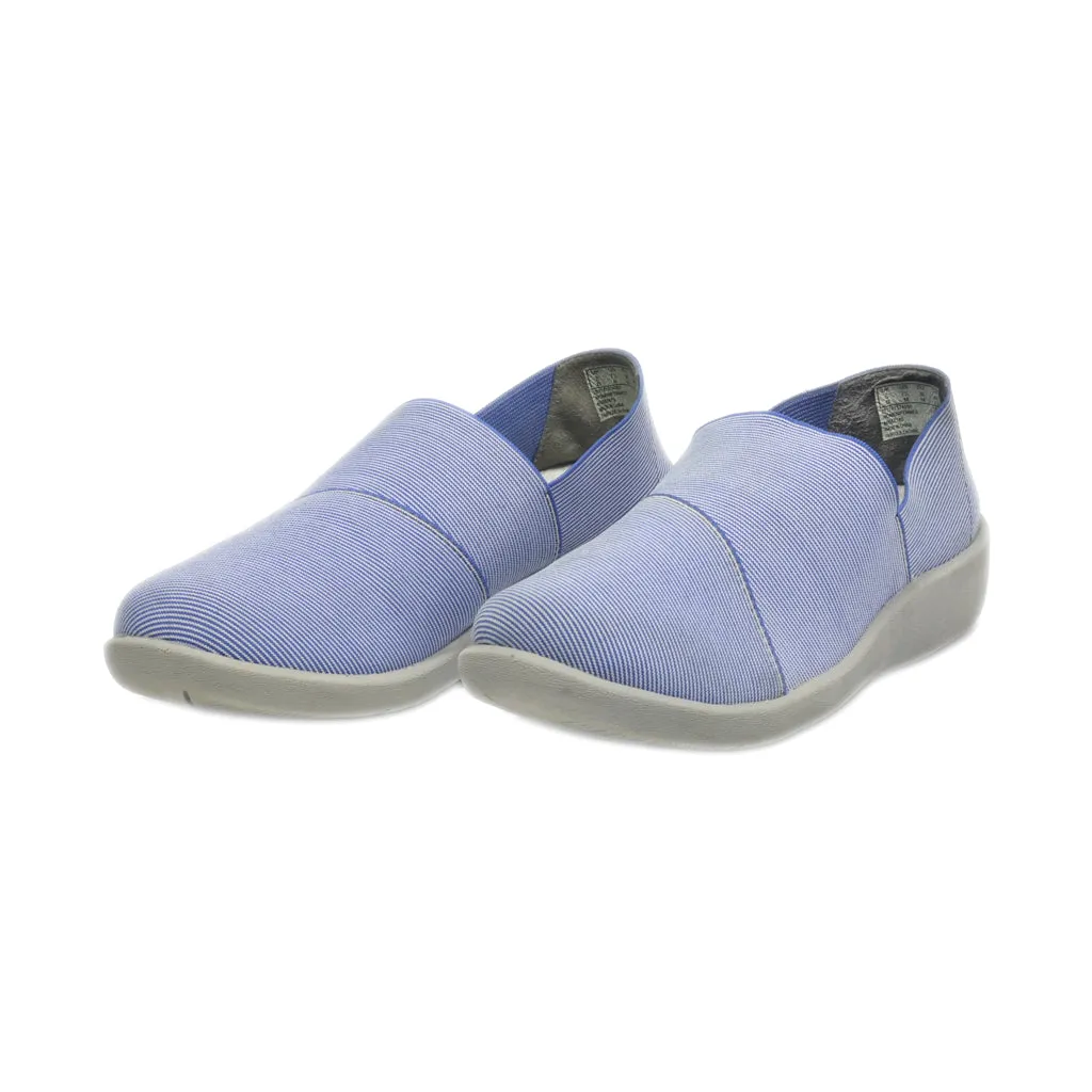 Clarks 16712 Slip Ons Fabric Blue Colour For Women