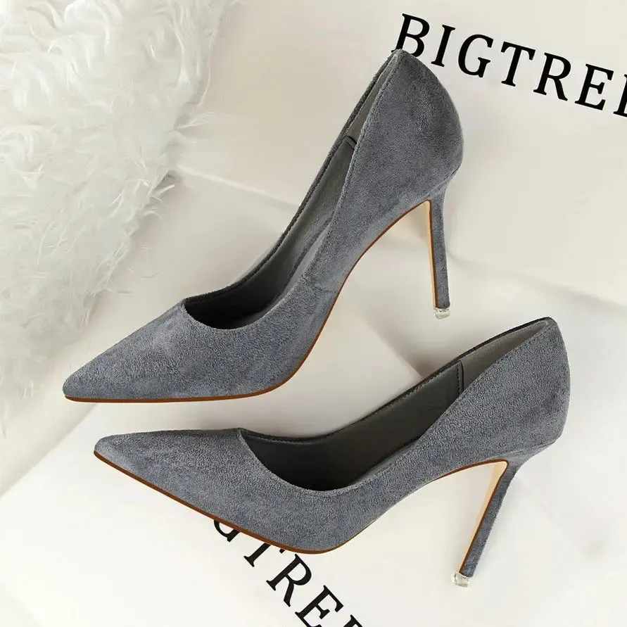 Classic Suede Pointed-Toe Stilettos