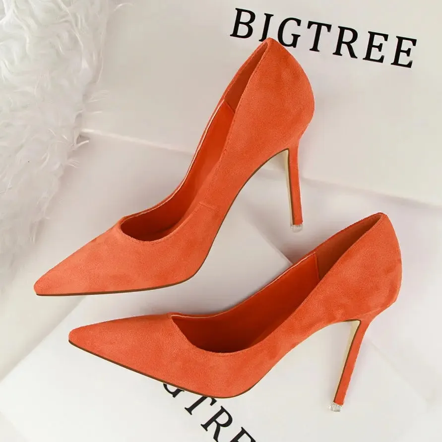 Classic Suede Pointed-Toe Stilettos