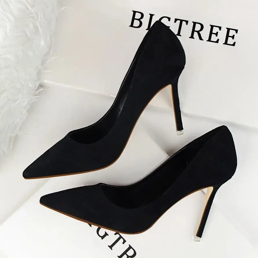 Classic Suede Pointed-Toe Stilettos