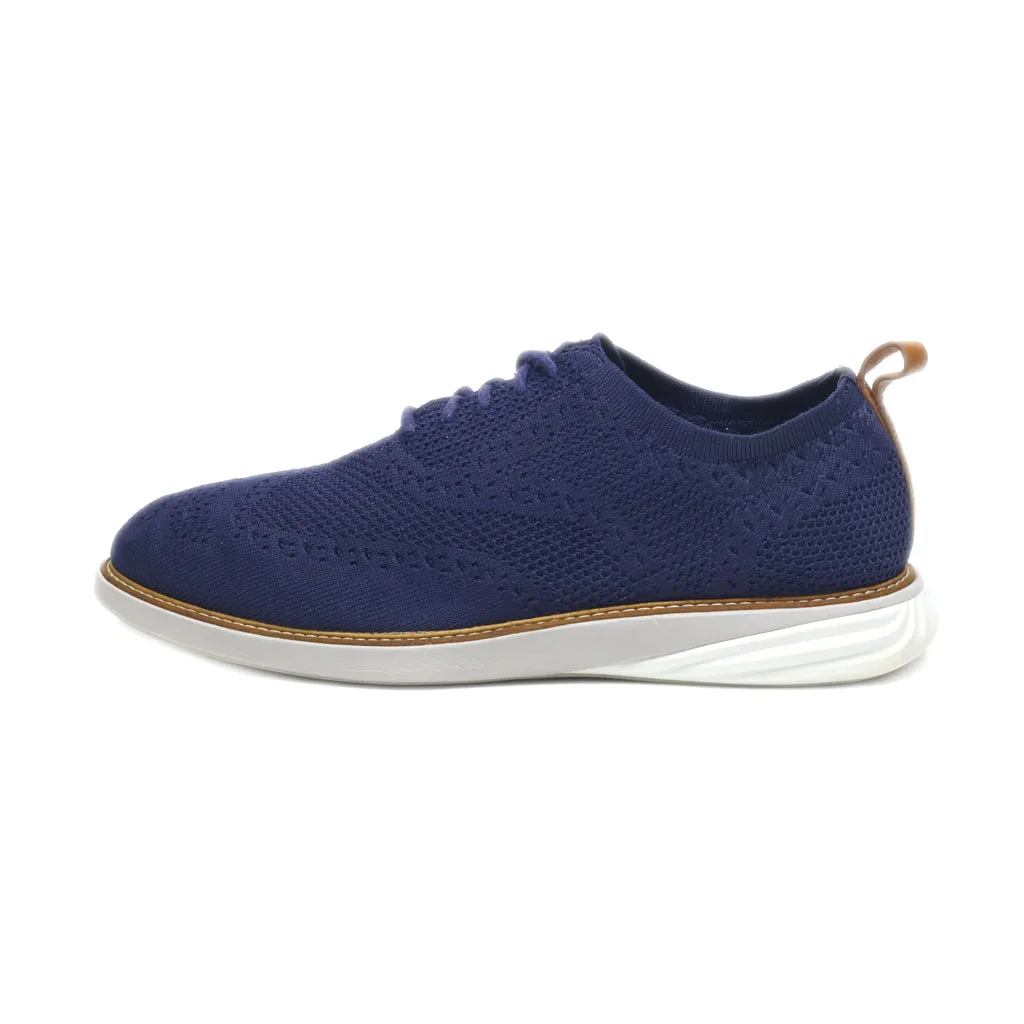 Cole Haan Casual Lace Ups Fabric Blue Colour For Men