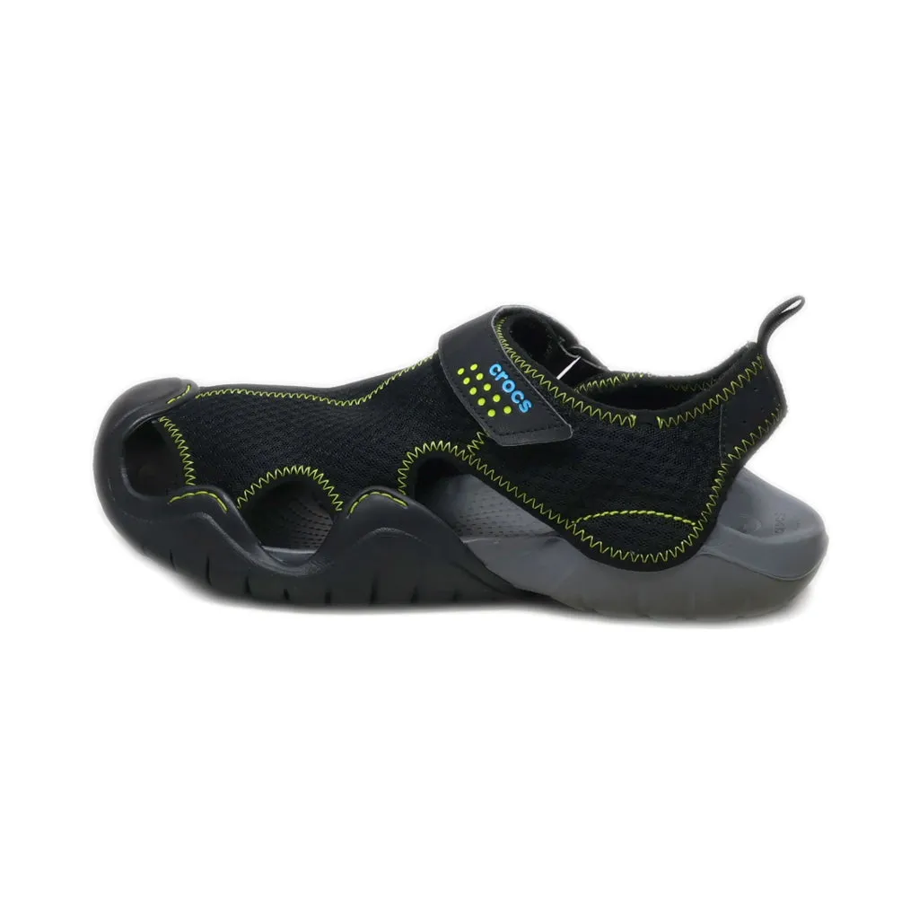 Crocs Swiftwater Casual Sandals Fabric Black Colour For Men