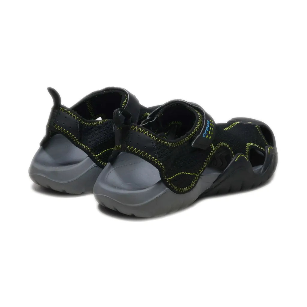 Crocs Swiftwater Casual Sandals Fabric Black Colour For Men