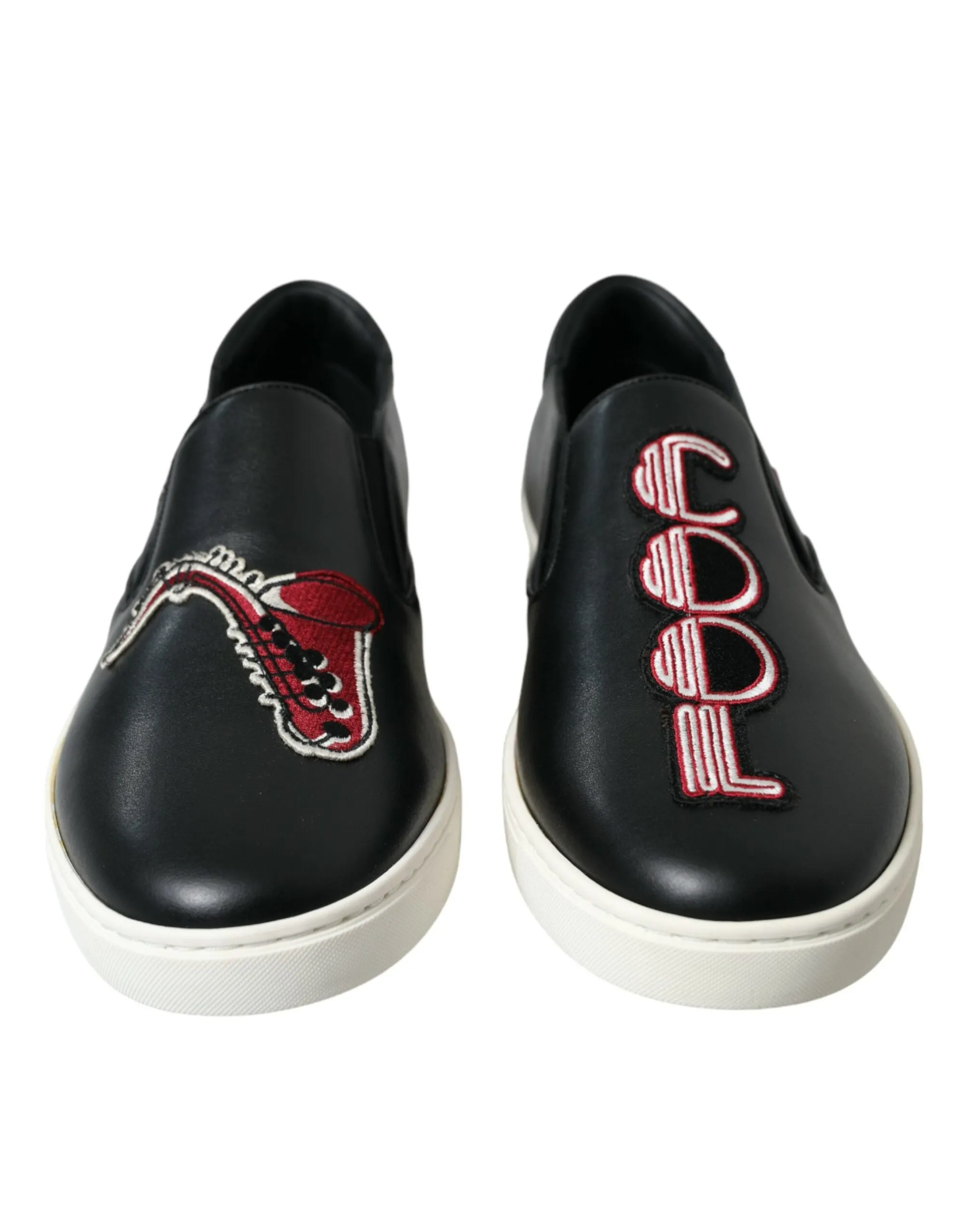 Dolce & Gabbana Elegant Black Slip-On Sneakers