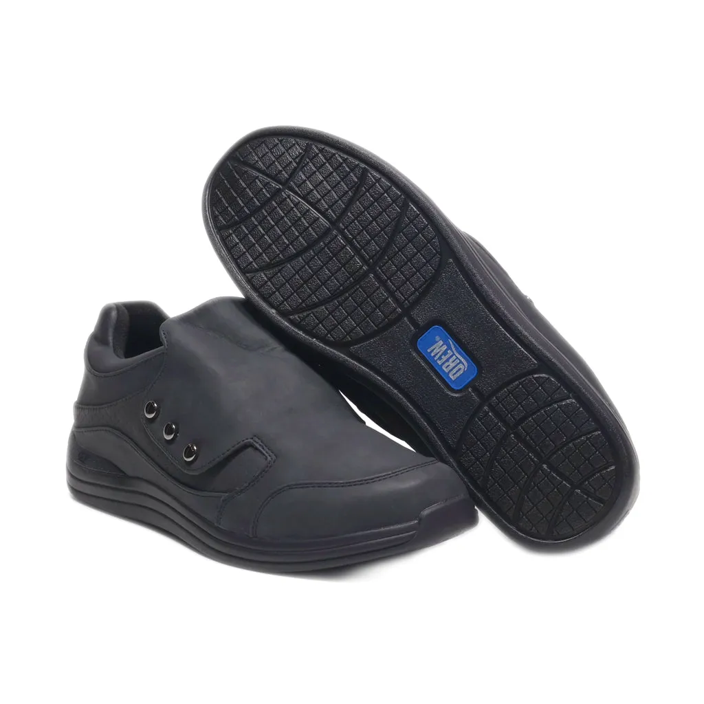 Drew Slip Ons Leather Black Colour For Women