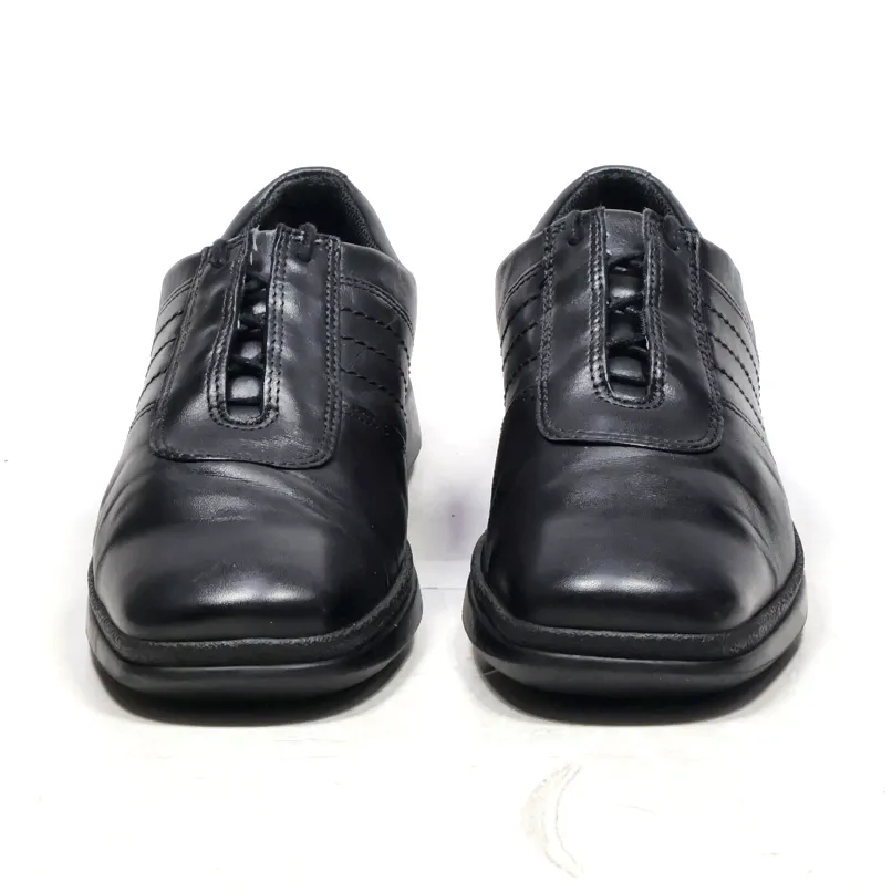 Ecco Casual Lace Ups Leather Black Colour For Men