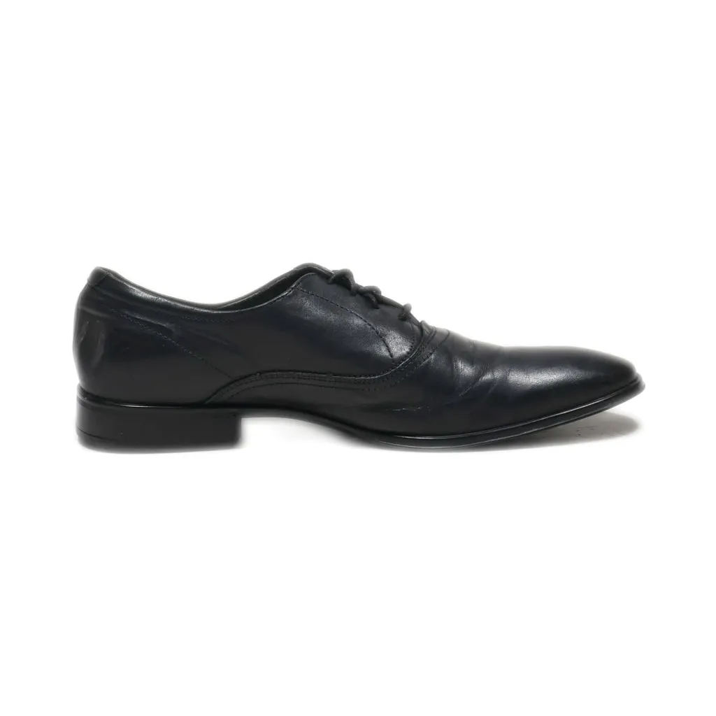 Eram Formal Lace Ups Leather Black Colour For Men