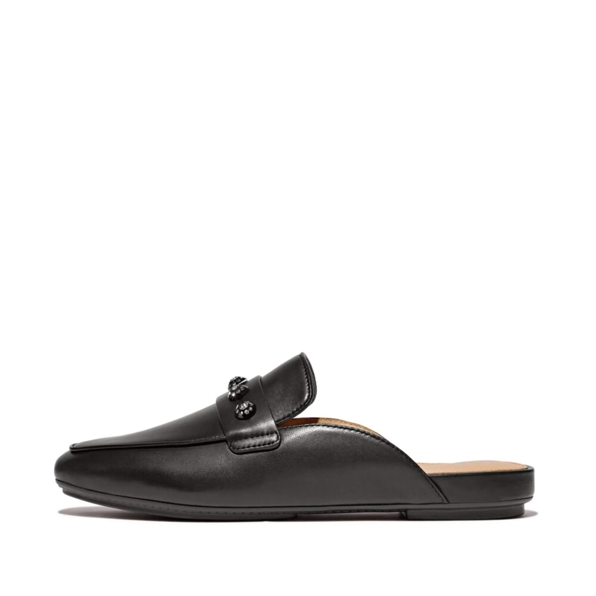 FitFlop Delicato Crystal Mule Shoes - Black