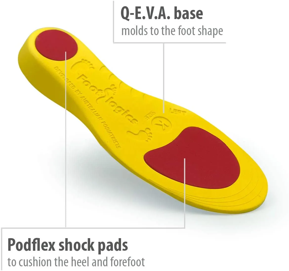 Footlogics Fun Kids Orthotic Shoe Insoles with Arch Support for Children’s Heel Pain