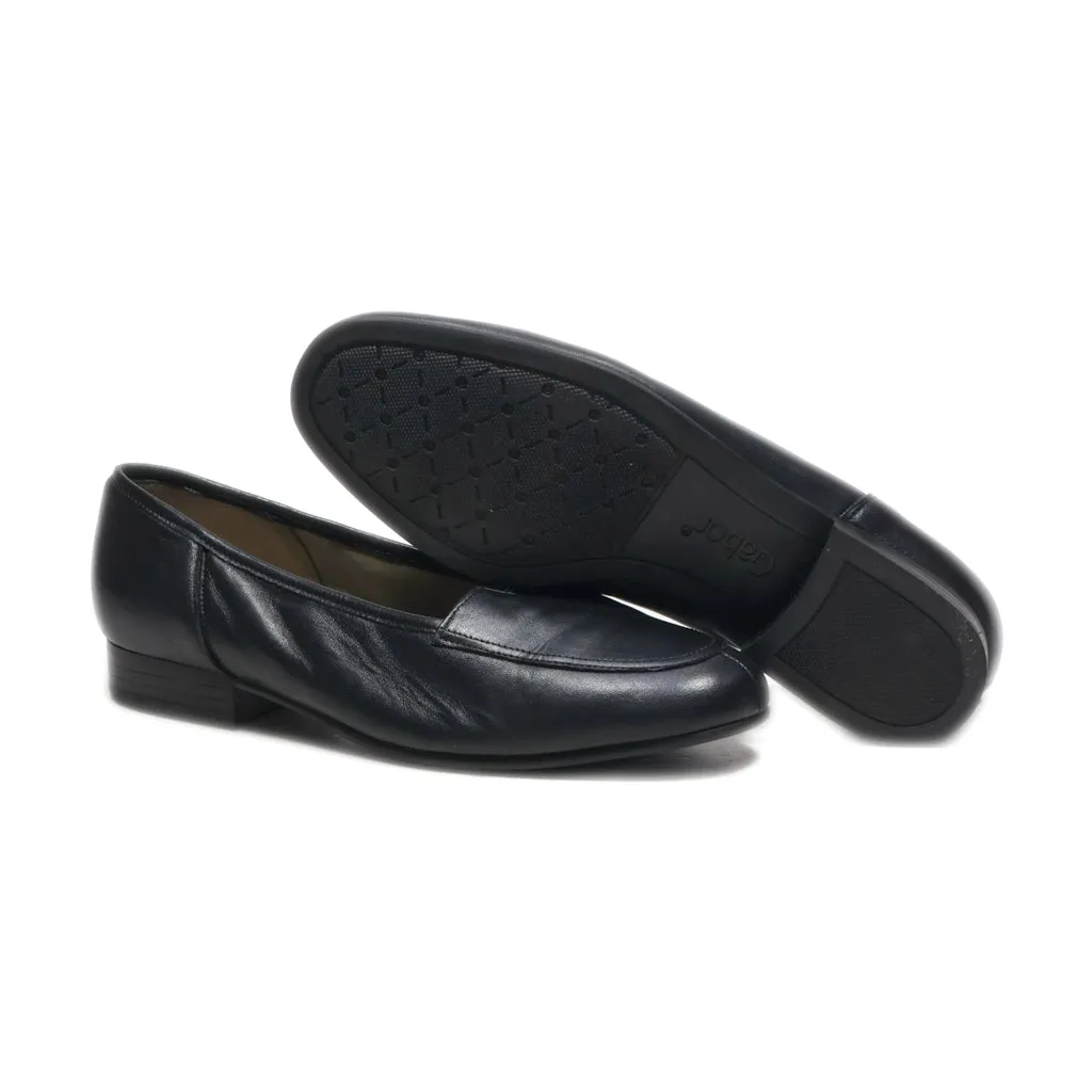 Gabor Loafers Leather Black Colour For Women