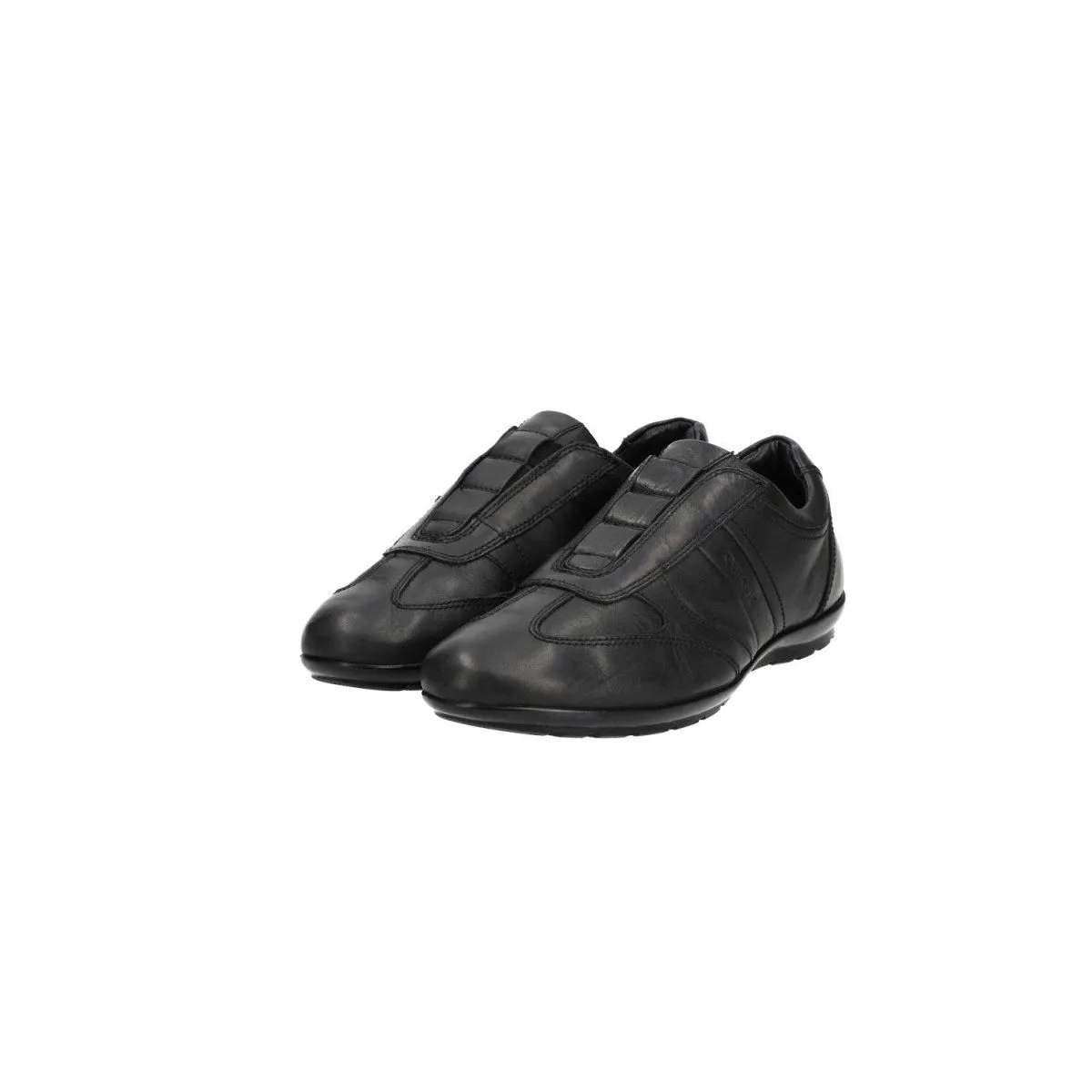 Geox Symbol U Genius Formal Slip Ons Leather Black Colour For Men