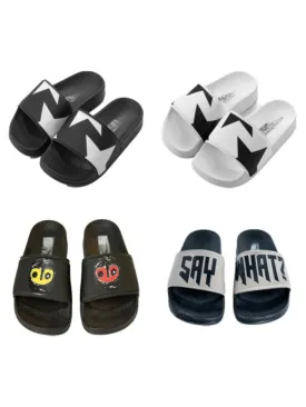 Girls Fun and Quirky Slide Sandals By Liv and Mia