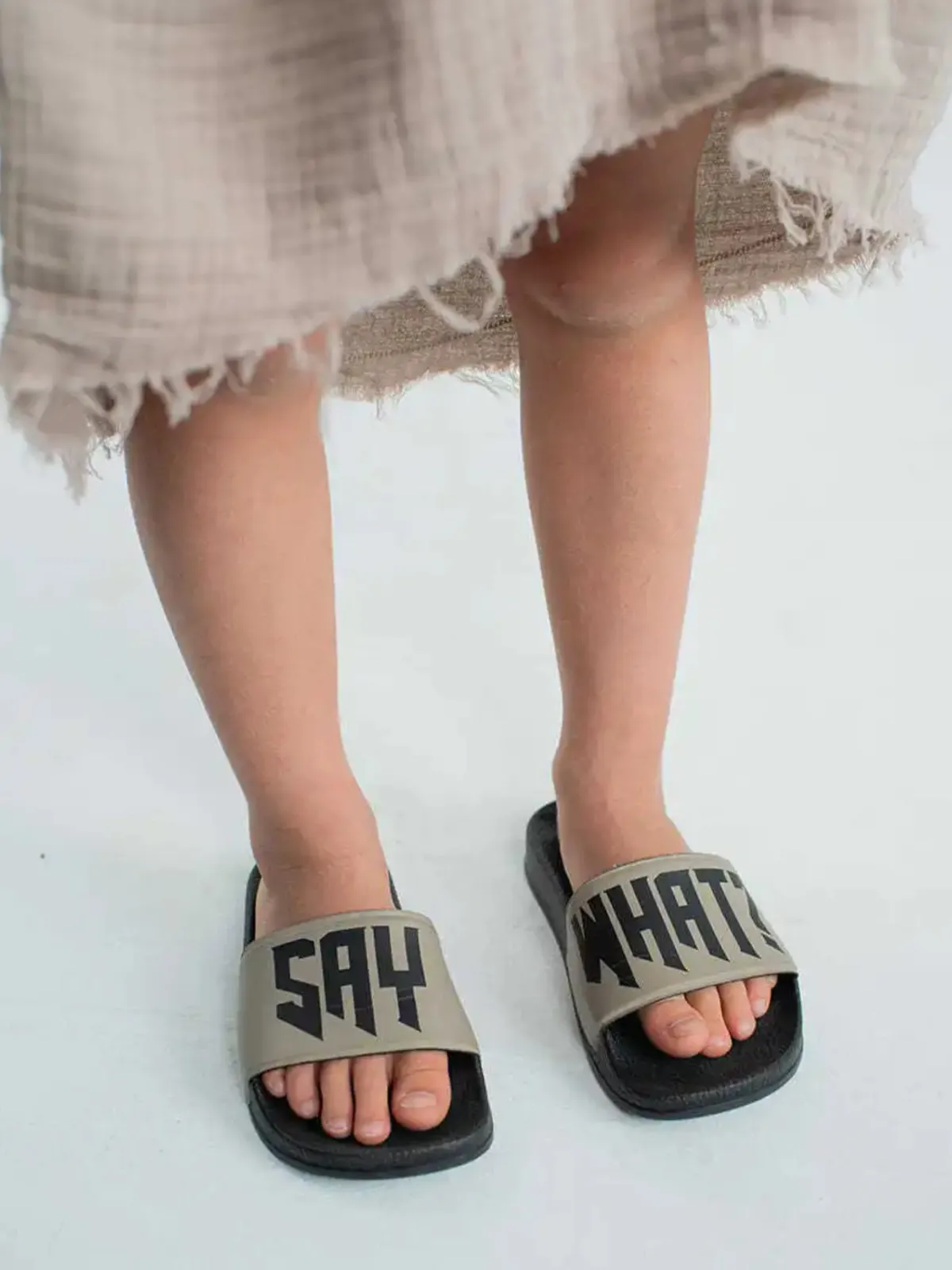 Girls Fun and Quirky Slide Sandals By Liv and Mia