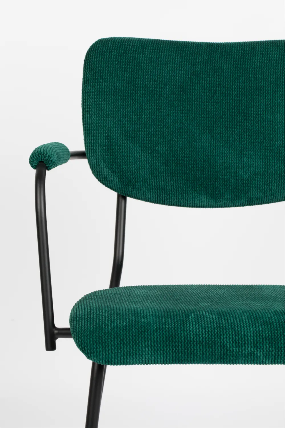 Green Upholstered Dining Armchairs (2) | Zuiver Benson