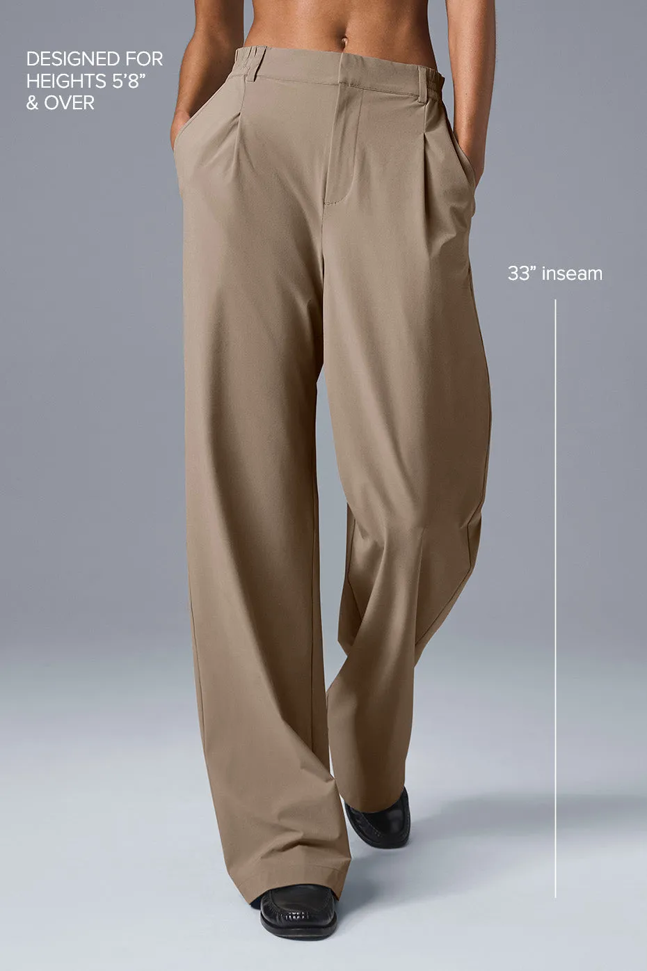 High-Waist Pursuit Trouser (Long) - Gravel