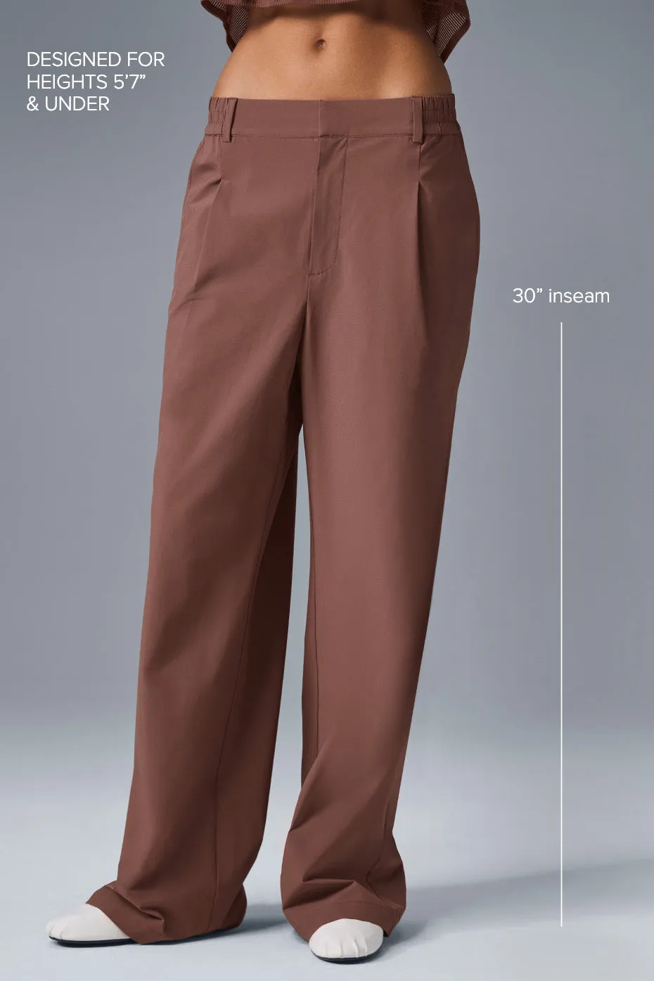 High-Waist Pursuit Trouser (Regular) - Chestnut