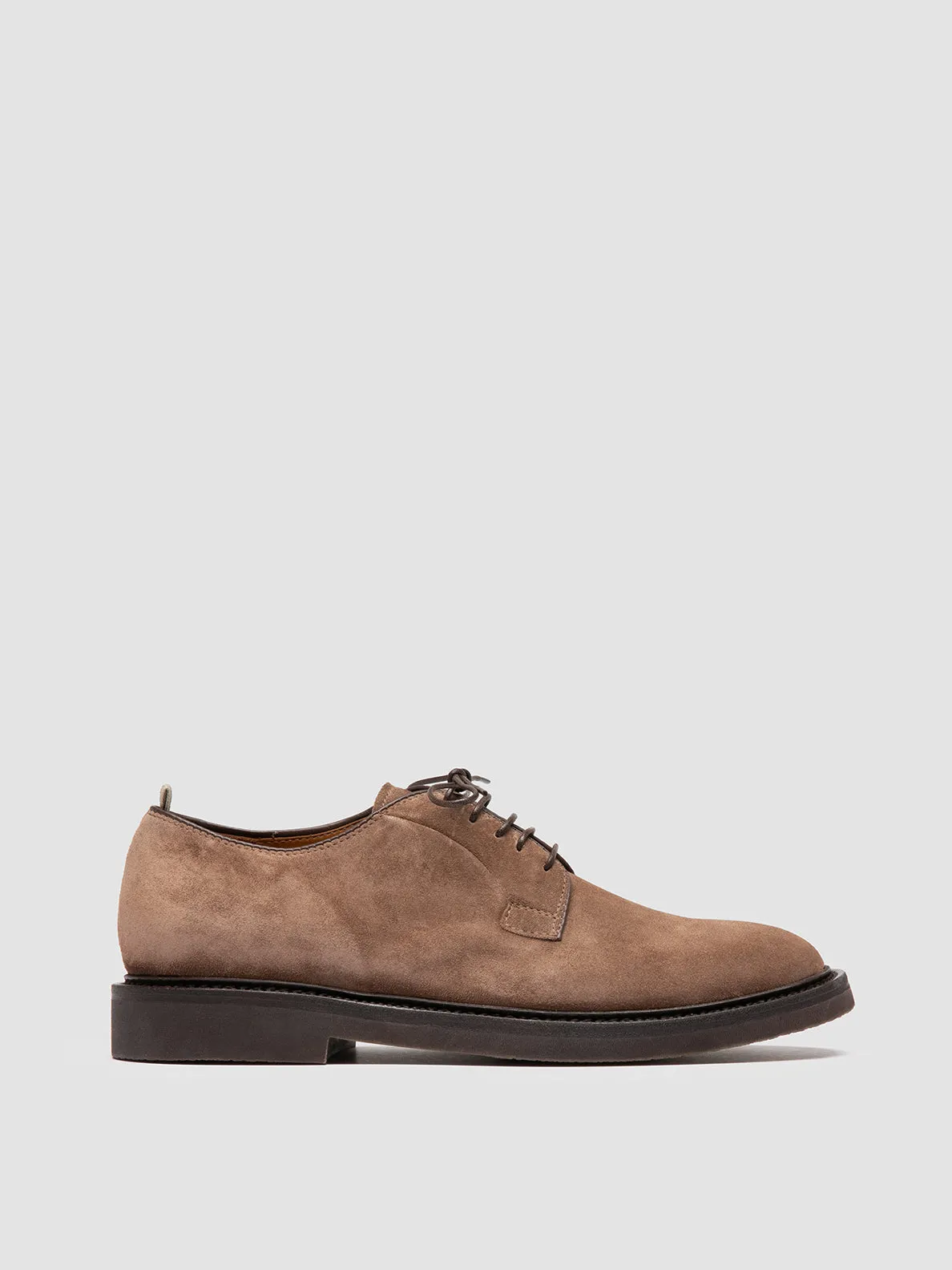 HOPKINS FLEXI 201 - Taupe Suede Derby Shoes