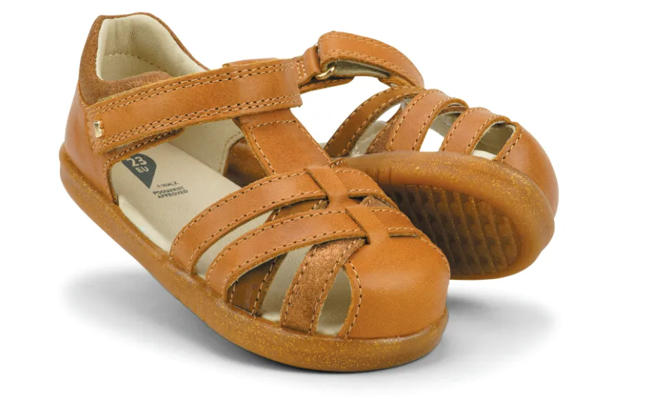 I-Walk Cross Jump Closed Sandal (Caramel)