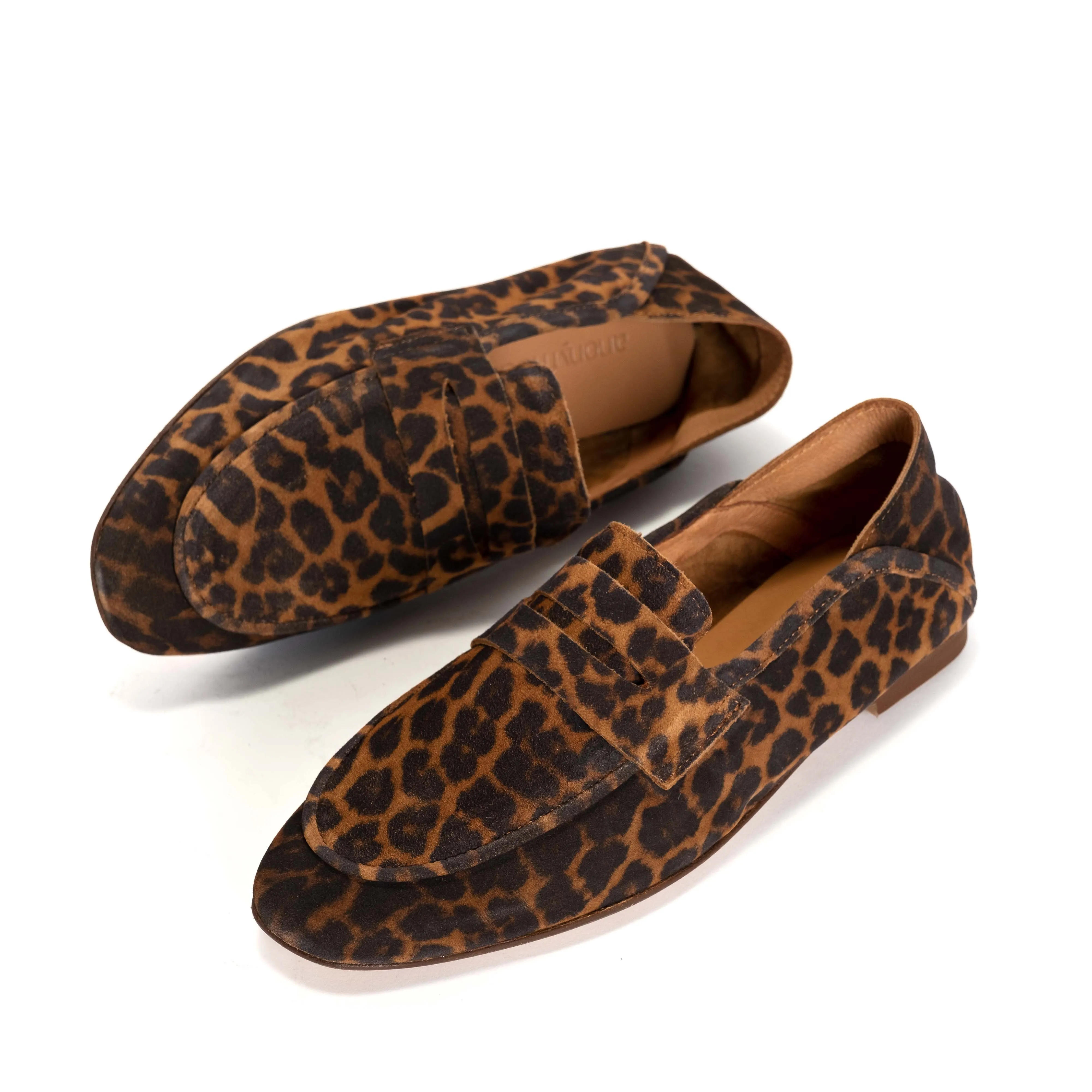 Lindsay Calf suede print Leopard