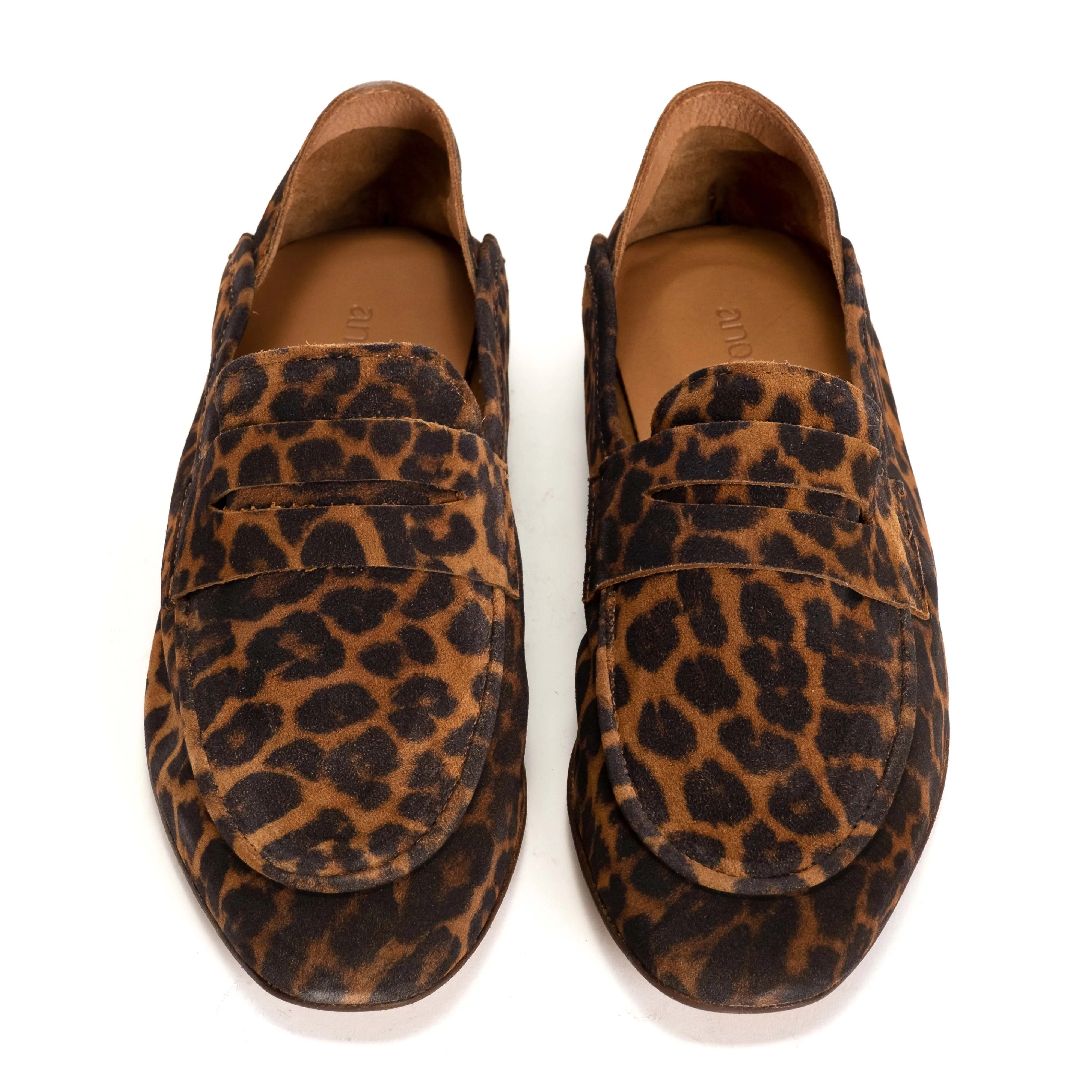 Lindsay Calf suede print Leopard