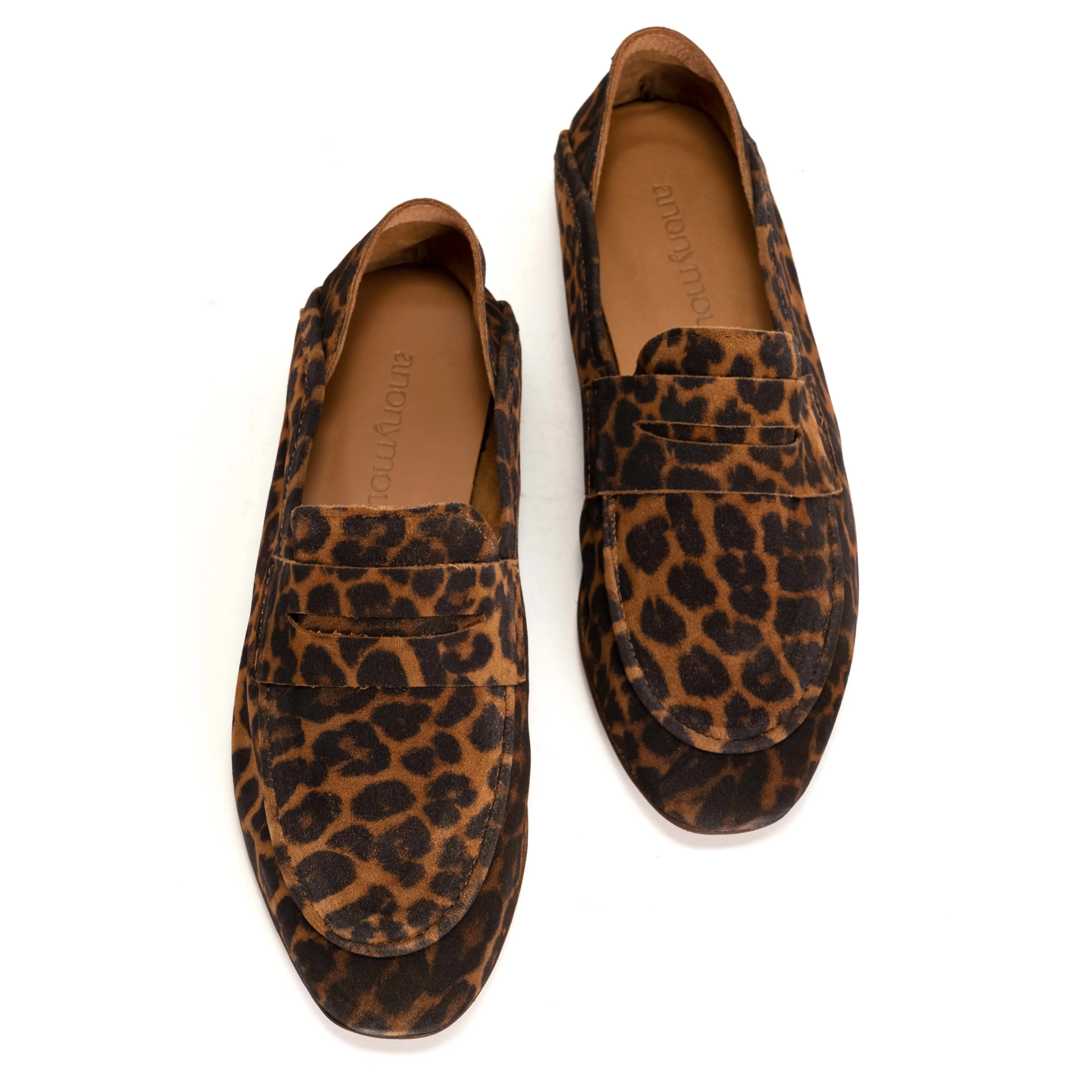 Lindsay Calf suede print Leopard