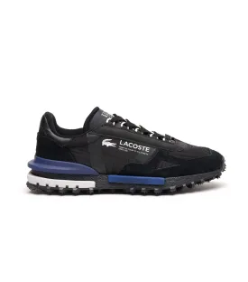 Men's Elite Active Nylon and Suede Trainers Black/Navy