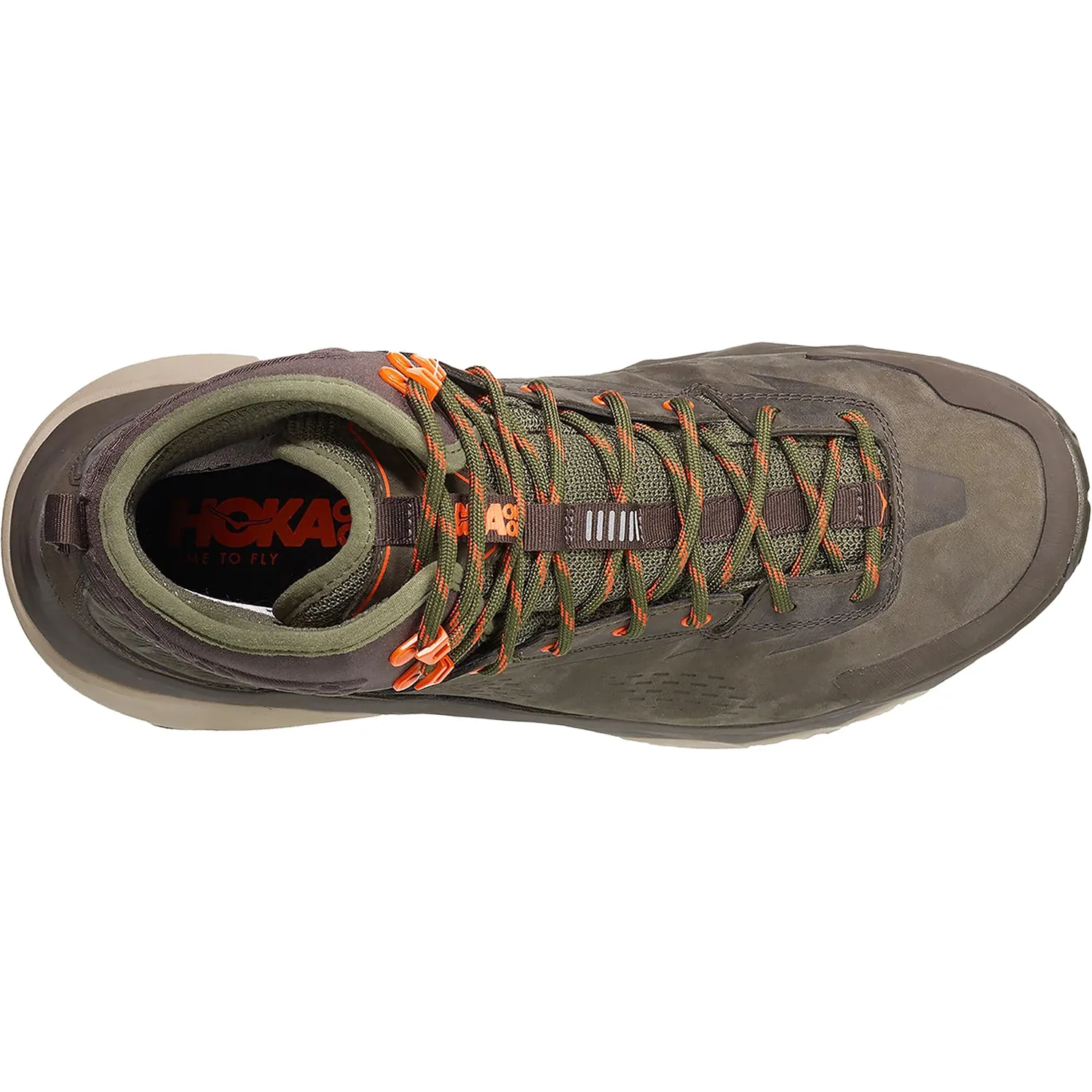 Men's Hoka Kaha GTX Black Olive/Green Leather