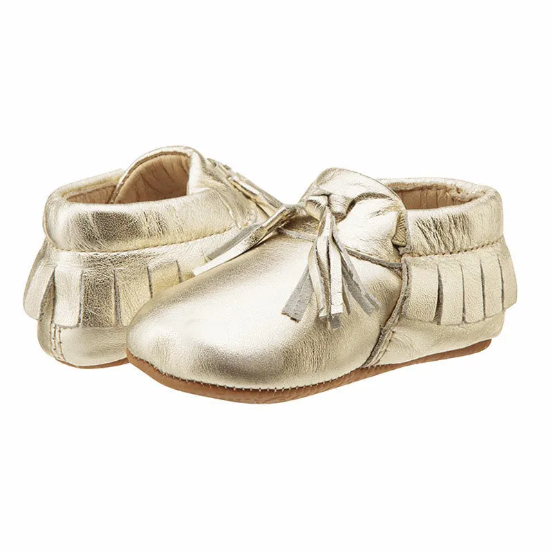 Old Soles Girls Bambini Toggle Shoes - Gold