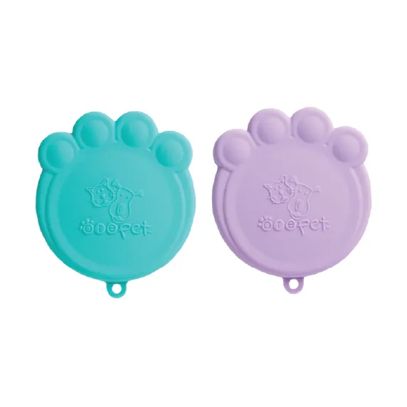 ORE Pet Paw Can Cover Set Aqua & Purple