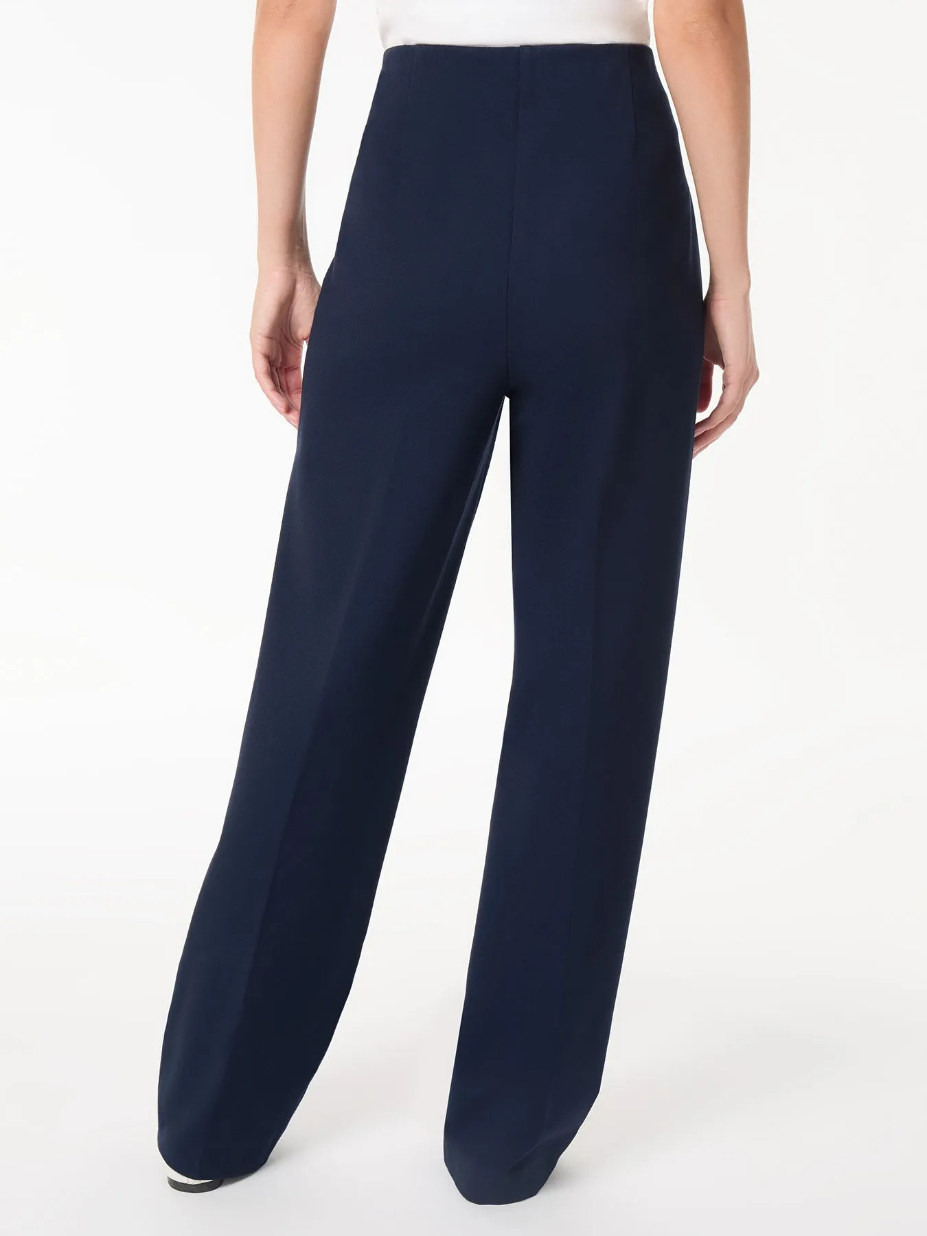 Pull-On High-Rise Wide Leg Pant