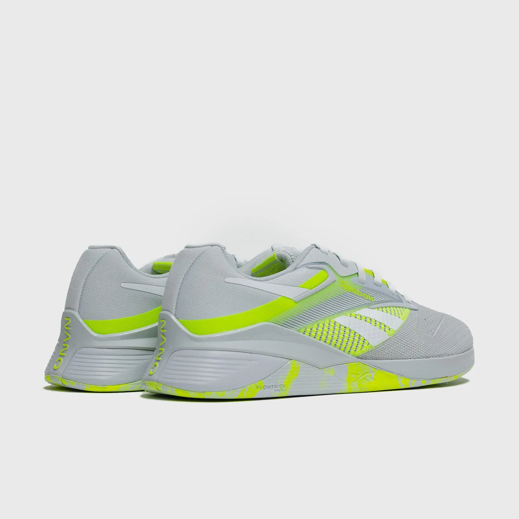 REEBOK - NANO X4 - MEN'S - MOON/DIGITAL LIME/WHITE