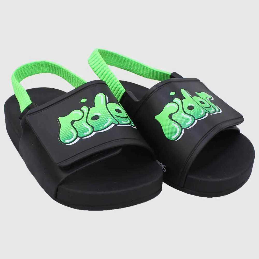 Rider Boys' Black/Green Sandals