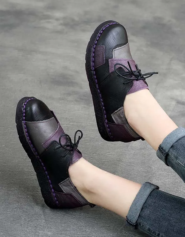 Soft Leather Comfortable Handmade Retro Flat Shoes