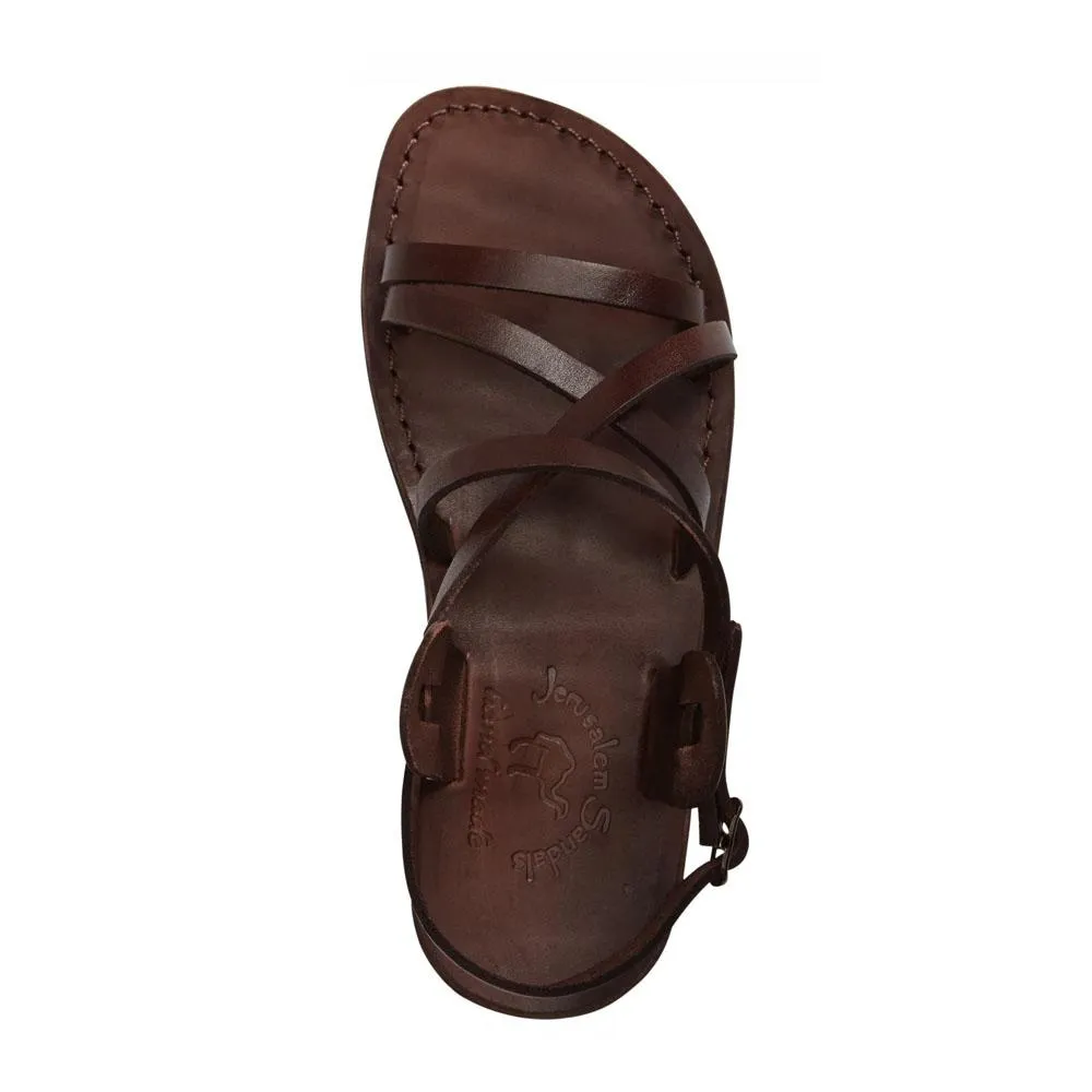 Tzippora - Leather Strappy Slingback Sandal | Brown