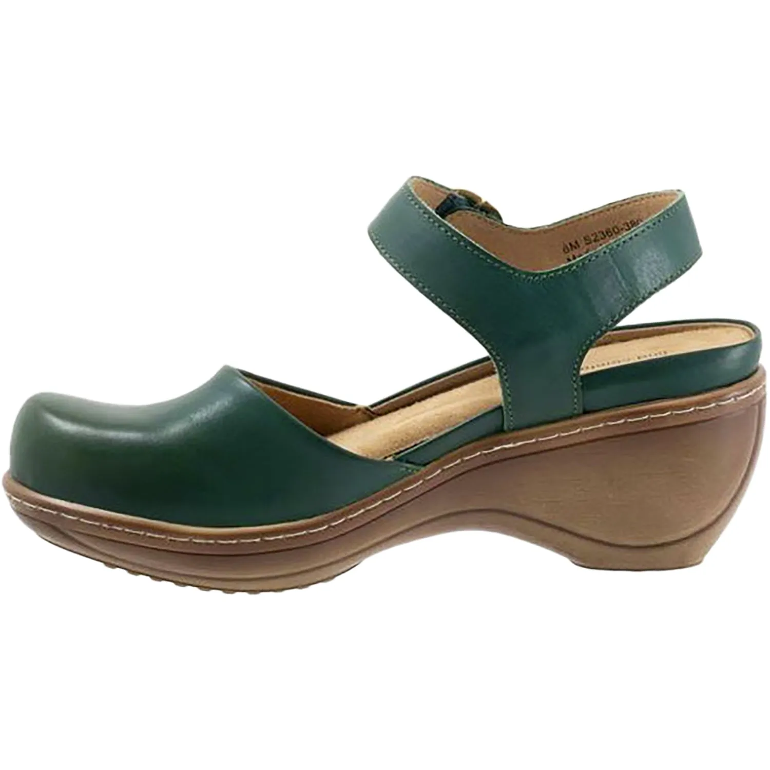 Women's Soft Walk Mabelle Dark Green Leather